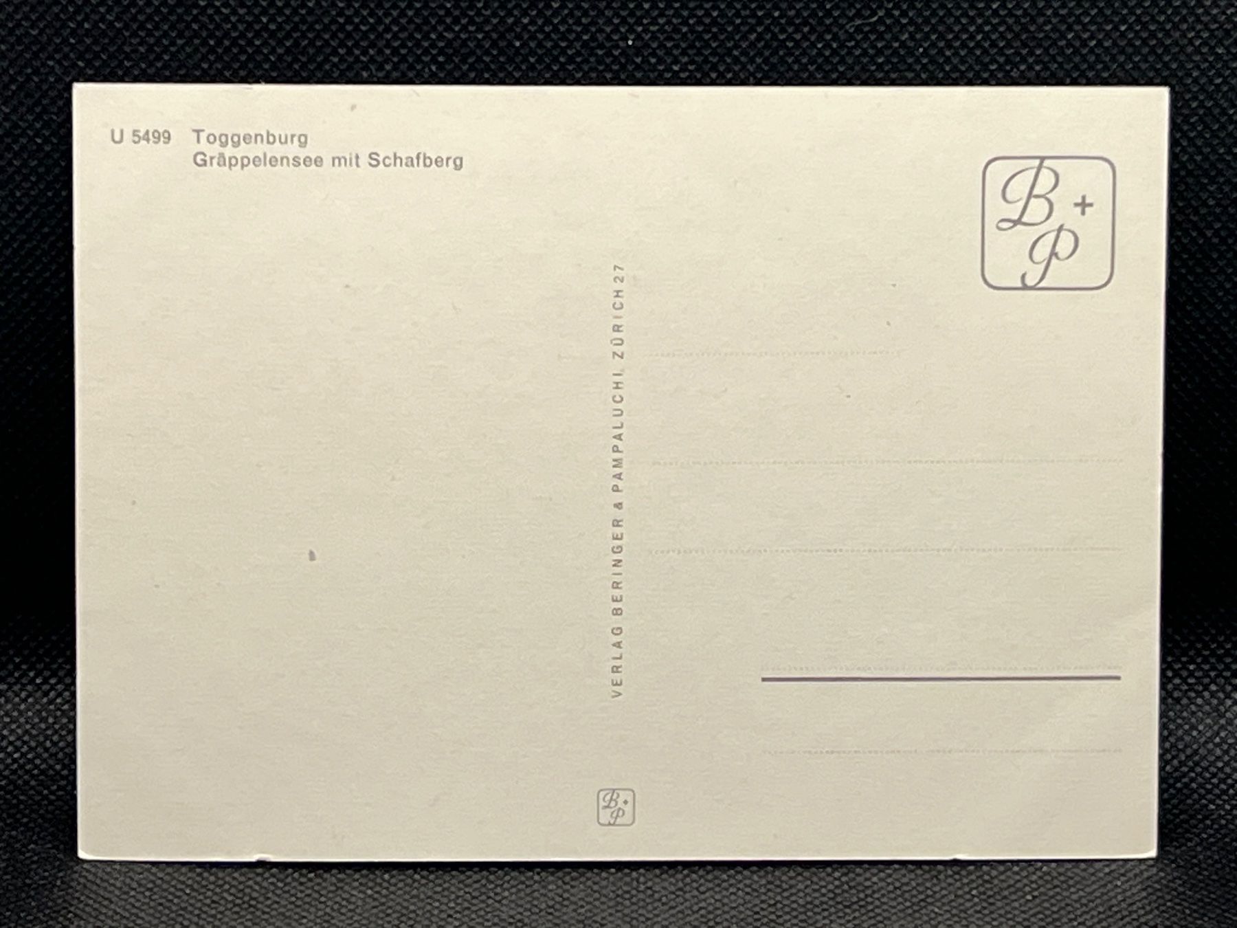 Cartoline postali: Toggenburg Gräppelensee mit Schafberg – Usato da Widnau venduto da Brusi9 1