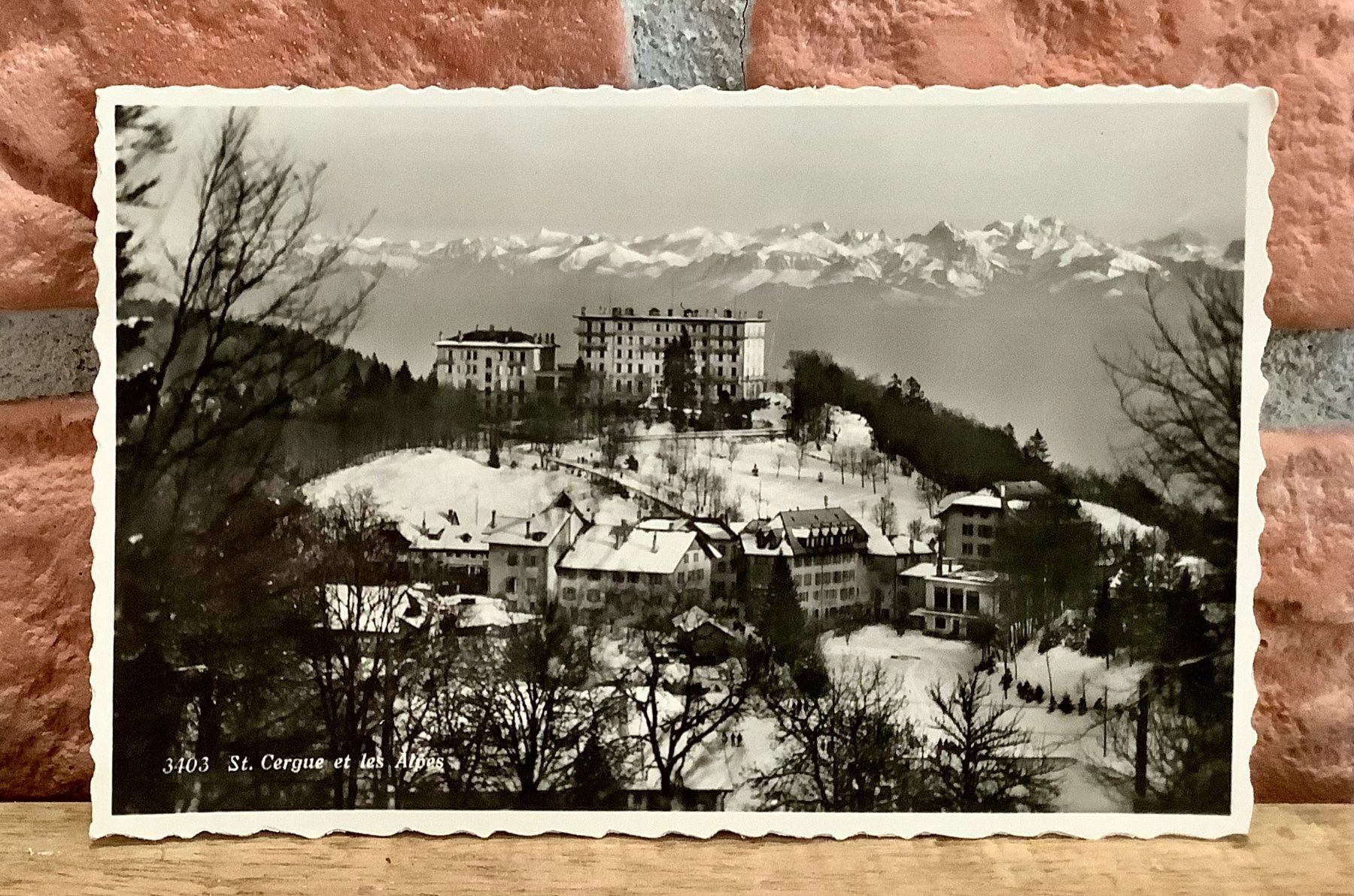 Cartoline postali: SAINT-CERGUE & Alpen im Winter – Usato da Root venduto da ENGLAND-TREASURES