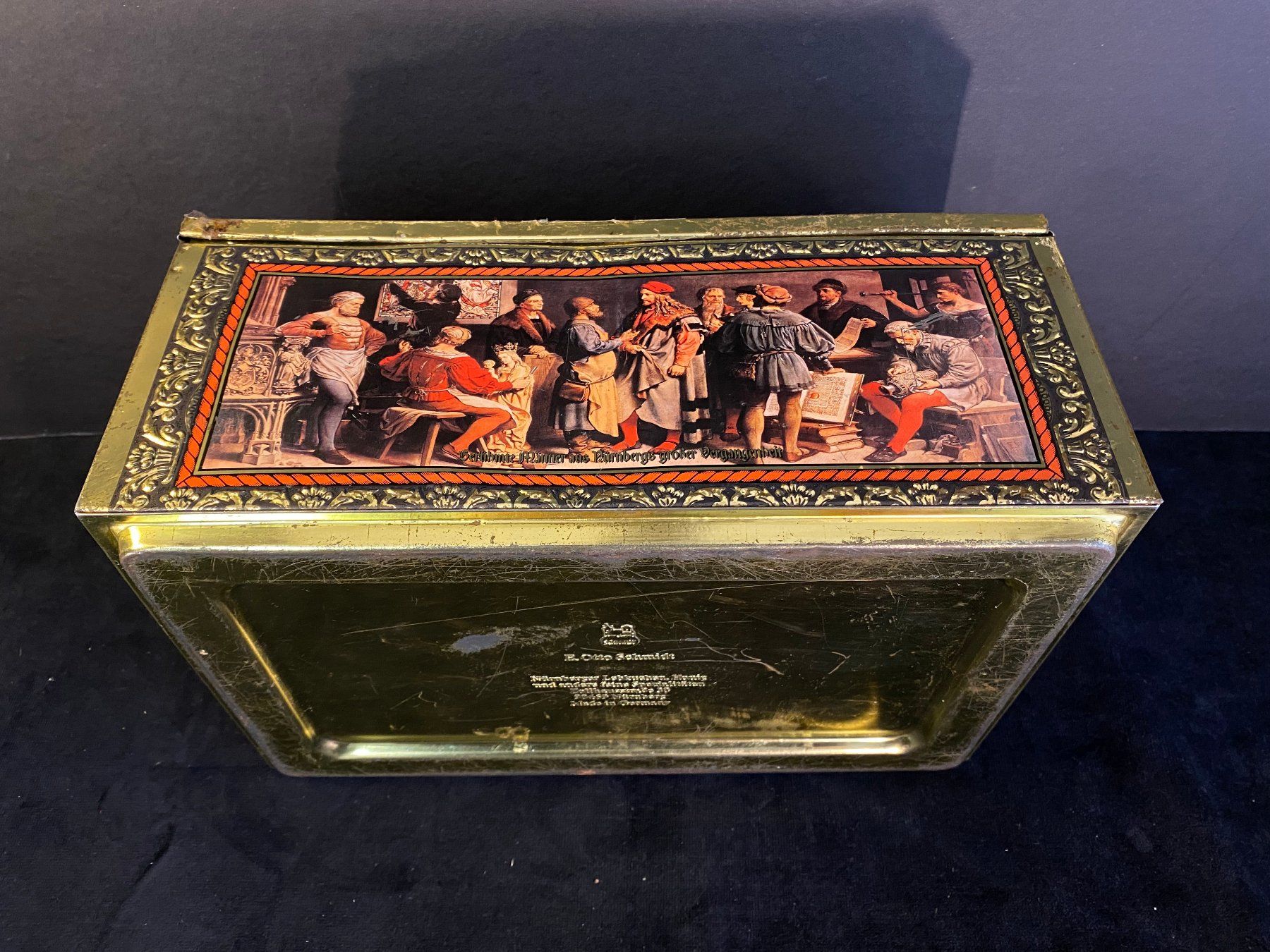 Barattoli: Vintage Blechdose von E. Otto Schmidt, Nürnberg, Germany – Usato da Schaffhausen venduto da VintageCity 6