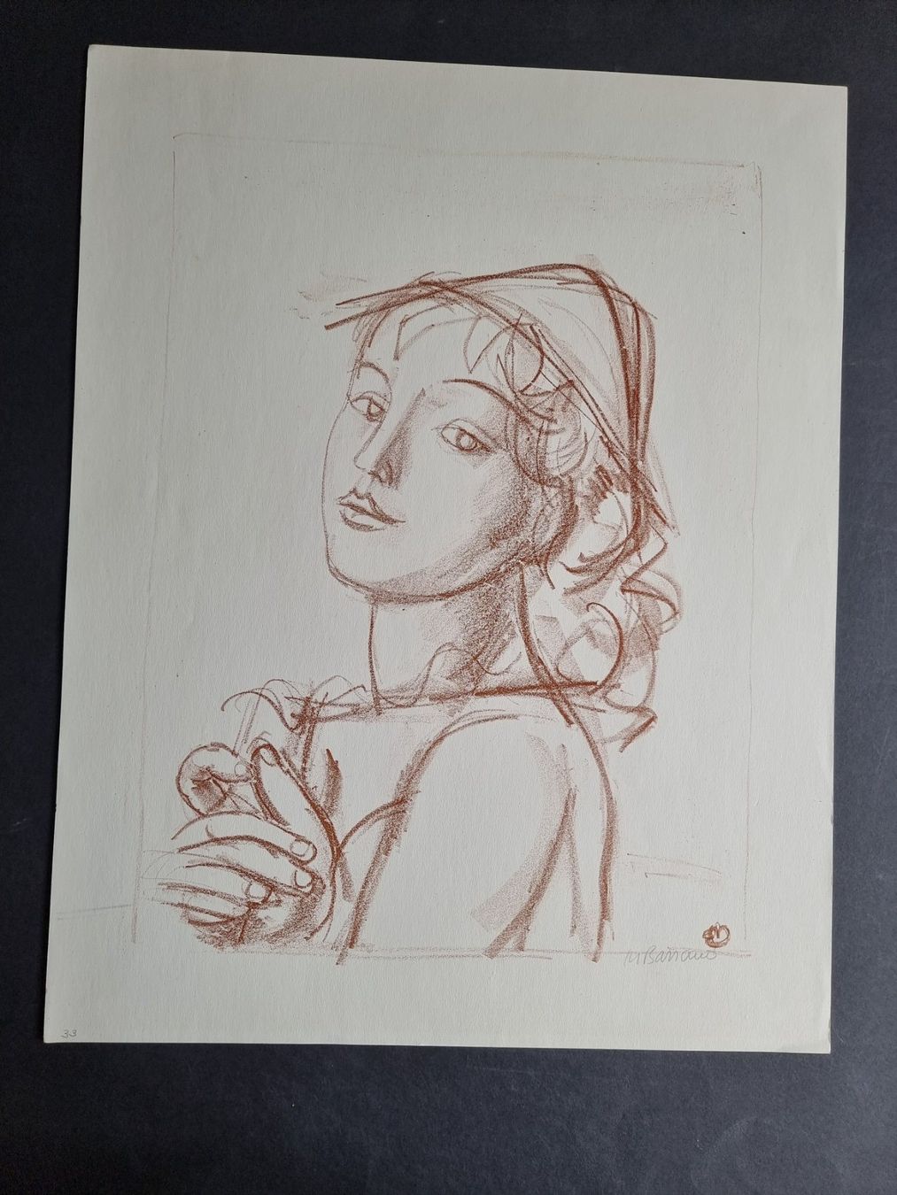 Arts picturaux & lithographies: MAURICE BARRAUD LITHOGRAPHIE SIGNIERT – D'occasion à Gersau par grafik-kunst 1