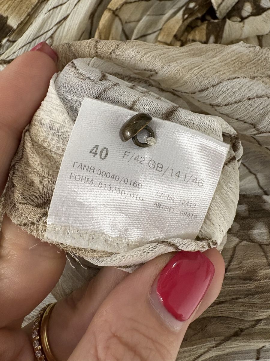 Basler Blusen: Basler Bluse Gr. 40 mit Schmetterling Print beige Crinkle – Neu (gemäss Beschreibung) aus Regensdorf von secondchancefashion 5