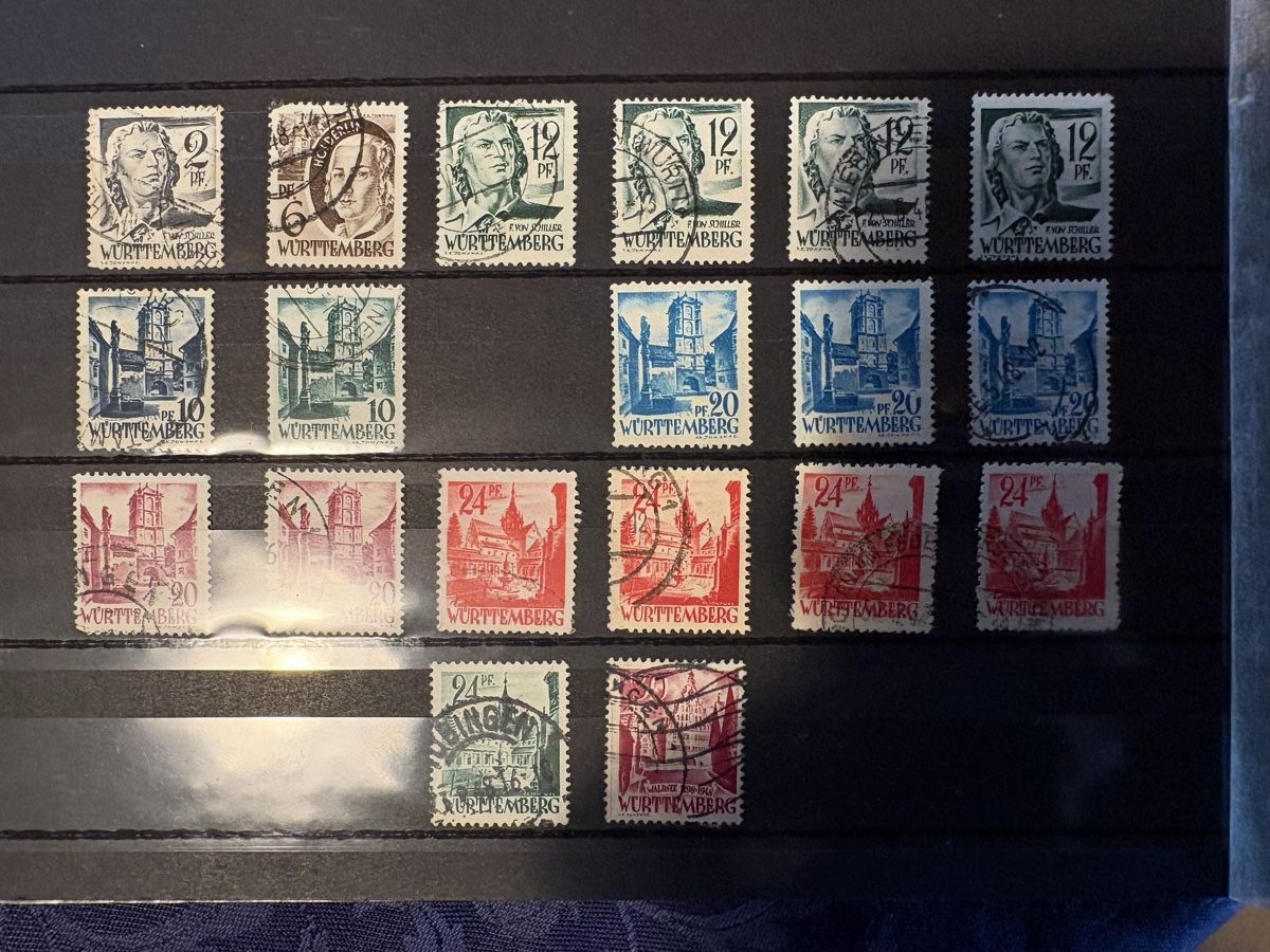 Tutti i francobolli: Deutsche Briefmarken ( Württemberg) – Usato da Neunkirch venduto da dielocke72 2