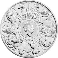 UK - 5 Pounds - The Queen's Beasts Completer) 2021 UNC Card