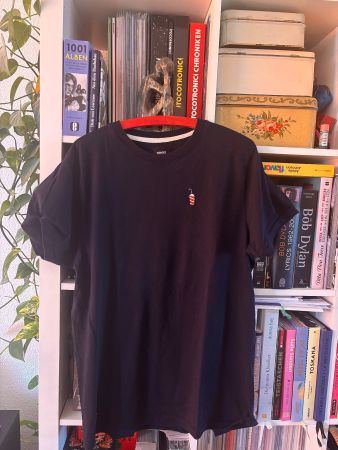 WEMOTO T-Shirt Dunkelblau L Drink Stickerei