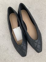 Elegante und bequeme Ballerinas, Schwarz, Gr. 40, neu!