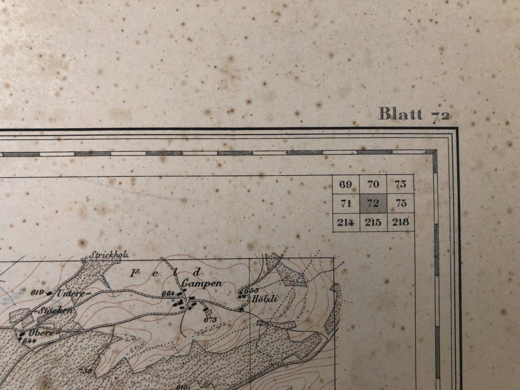 Landkarten & Atlanten: Siegfriedatlas Blatt 72: Wil 1880 – Gebraucht aus Zürich von allp 2