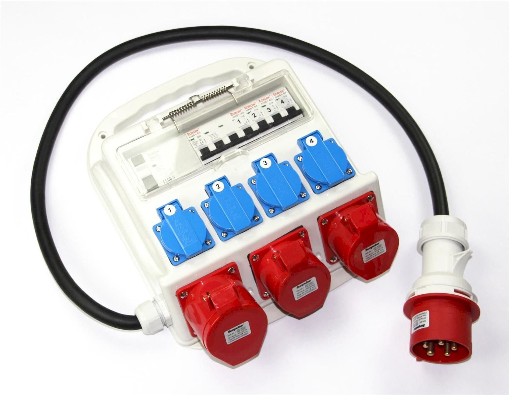 Electrotechnique: Baustromverteiler mit FI-Schutzschalter – Neuf avec emballage d'origine à Bottighofen par zaap 1