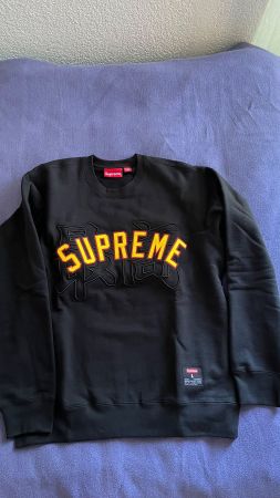 Supreme Crewneck Black Grösse L