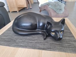 Deko Katze liegend 
