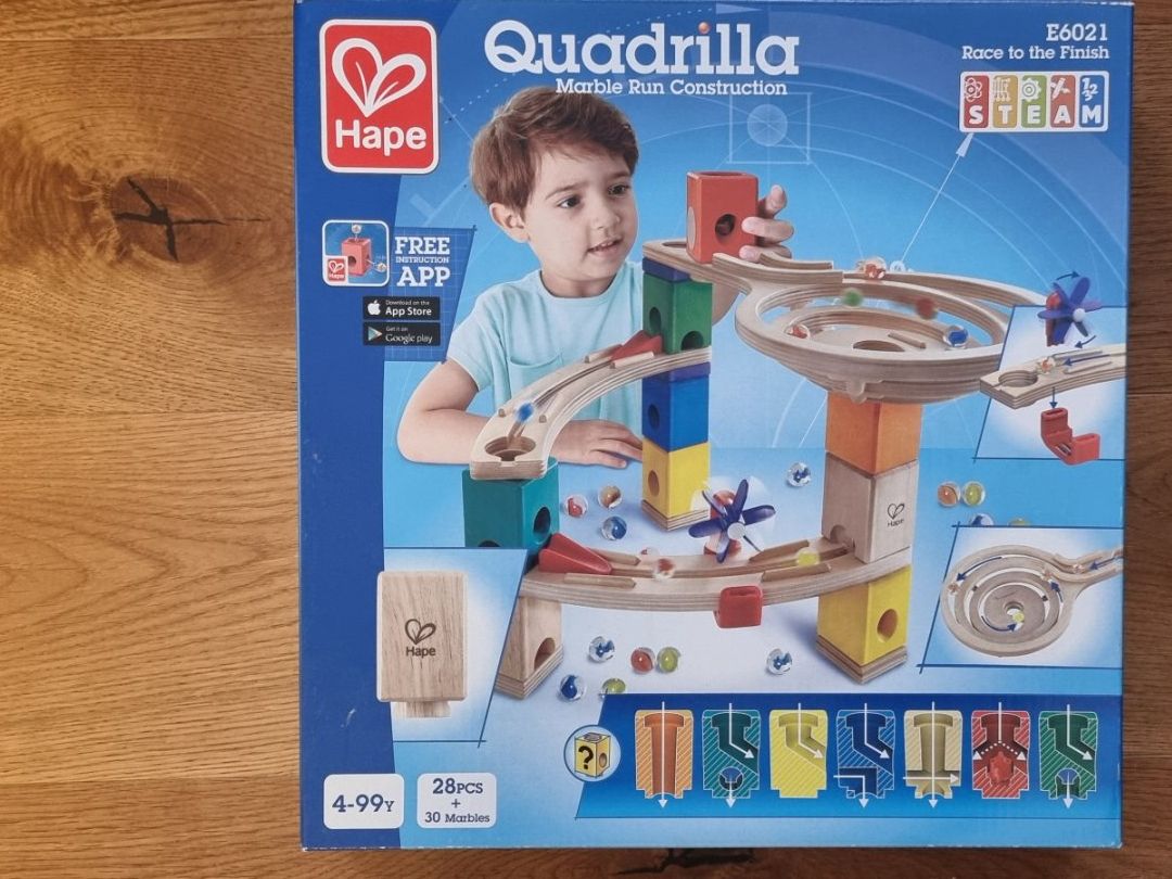 Quadrilla Giocattoli: Hape: 2 Quadrilla-Kugelbahn-Sets – Usato da Lachen SZ venduto da allesweg78 2