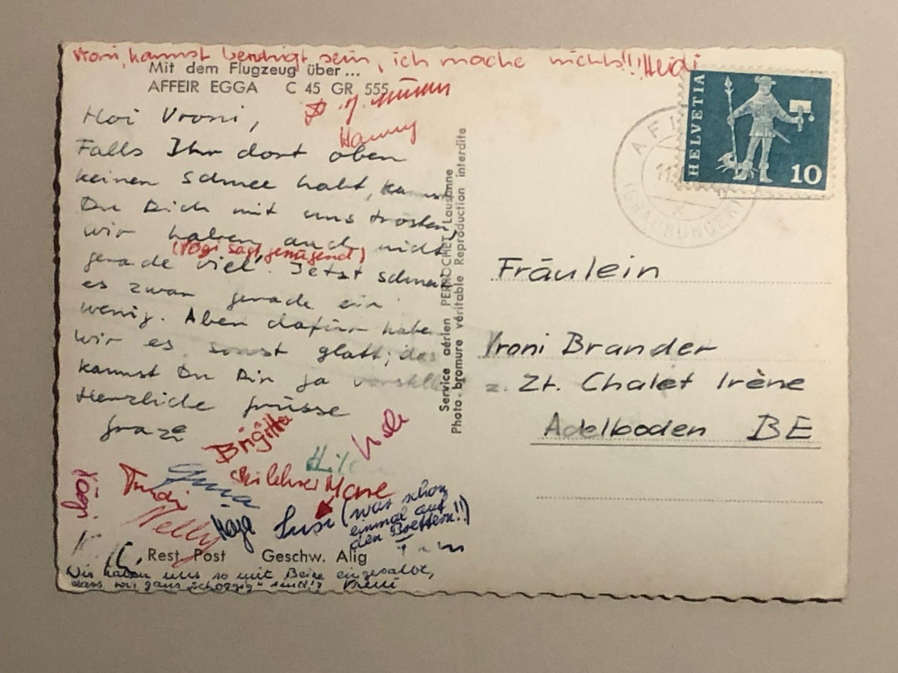 Cartoline postali: uralte Ansichtskarte AFFEIR EGGA – Usato da Lufingen venduto da Rac0 1