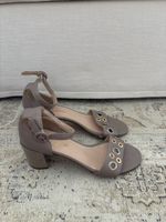 NEW - Studio Malori Leather Beige Sandals NP: 270.-