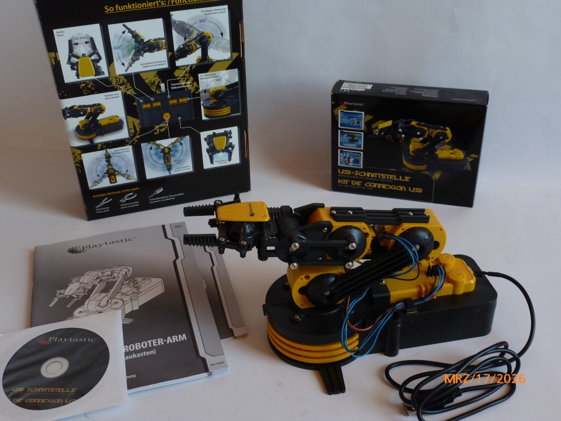 Spielzeuge: Playtastic Roboter-Arm mit erweiterung USB-Schnittstelle. – Gebraucht aus Lupfig von Casch13