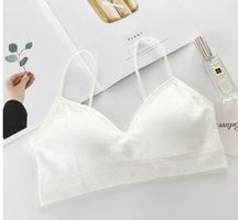 NEUE Bralette mit BH Cups gepolstert weiss Gr. XS - 221441