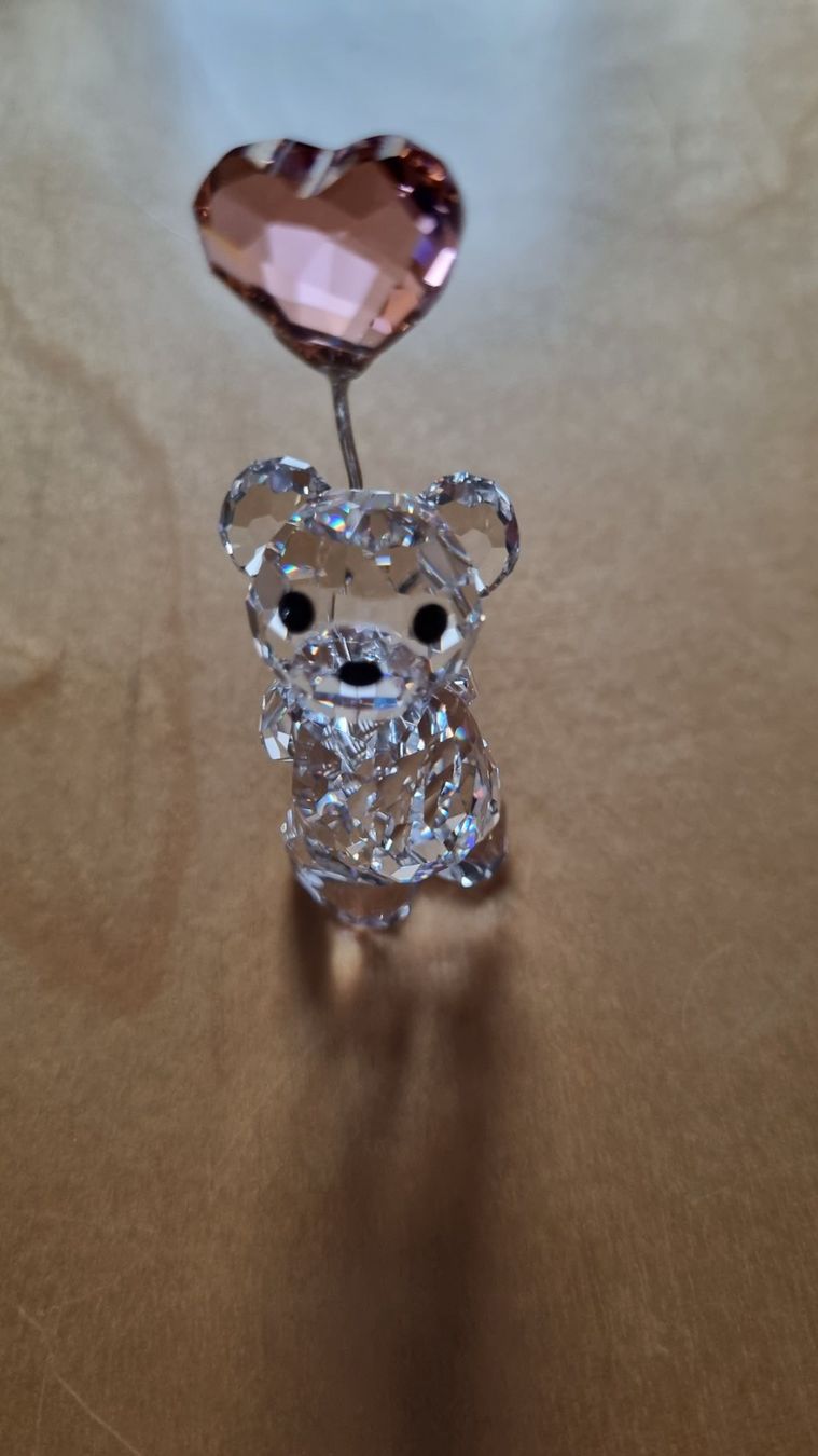 Swarovski Statuette: Swarovski Bärli mit Herz – Usato da Zürich venduto da Reimann3