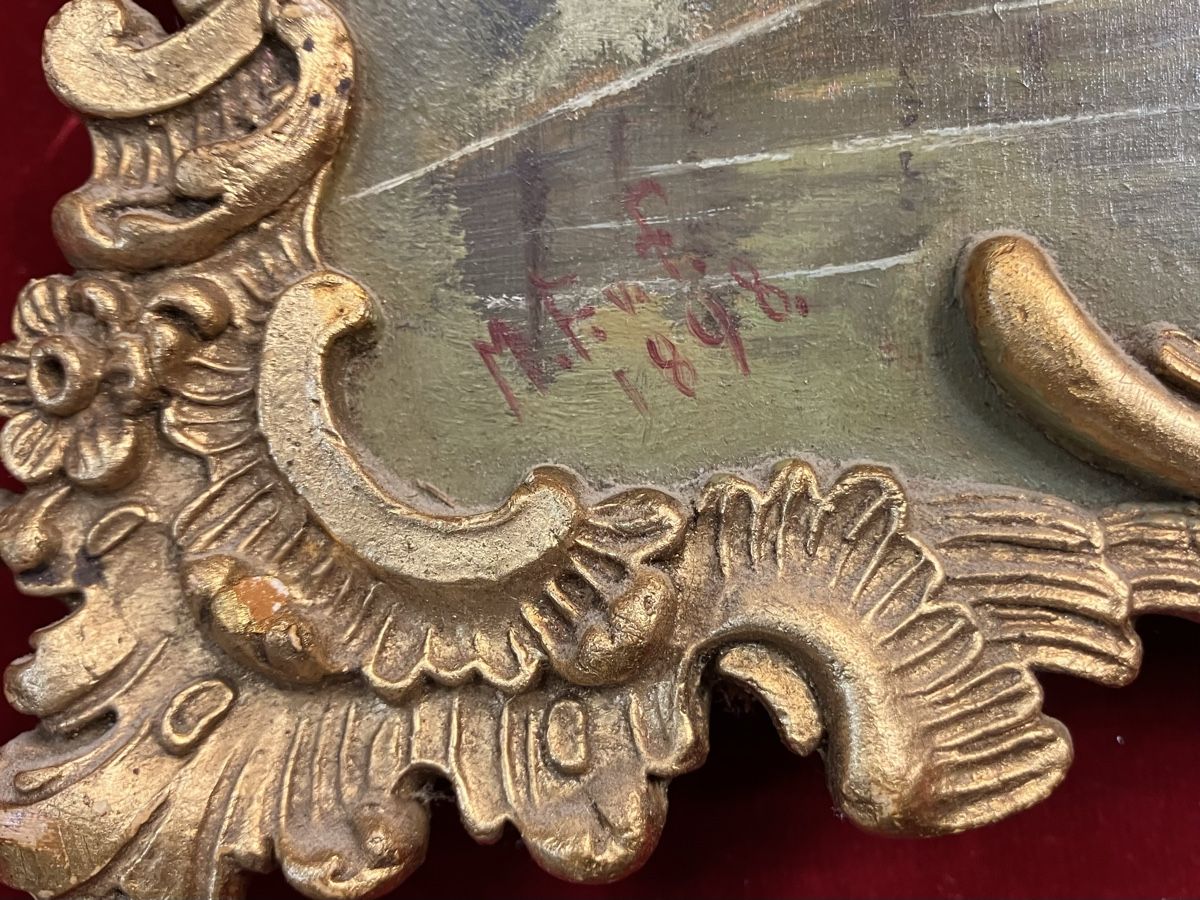 Dipinti: Schloss Sigmarigen signiert datiert 1848 – Usato da Zürich venduto da Artnuvo 5