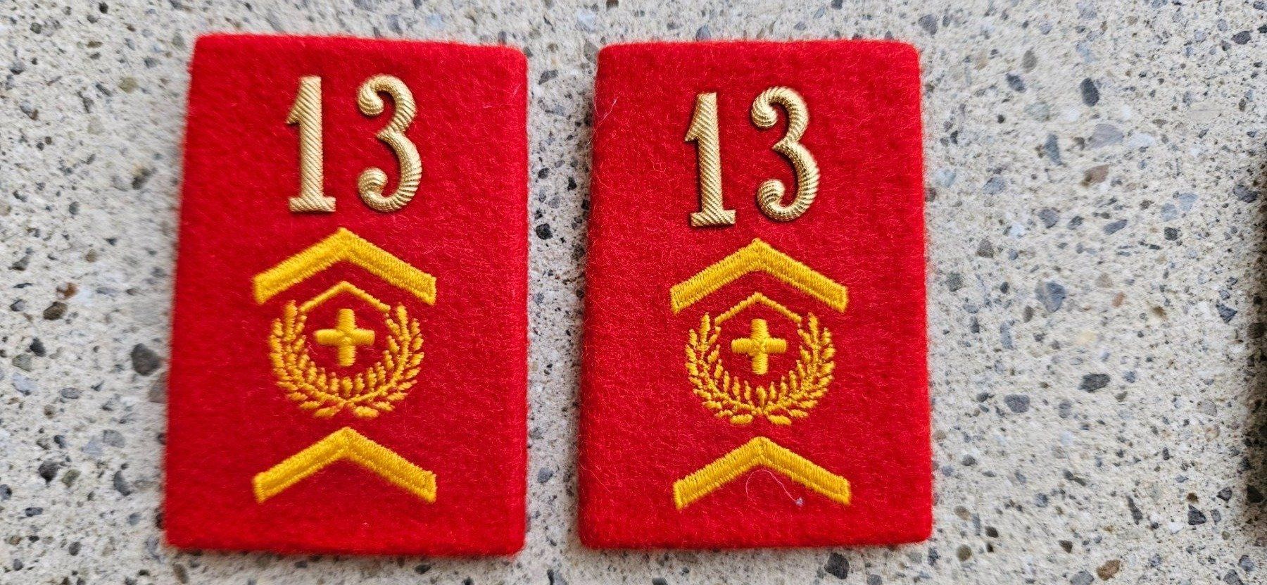 Schweizer Armee Placchette & Badge:  *** Patten /Schulterschlaufen mit Nummer *** – Usato da Riedholz venduto da fr_sIruP