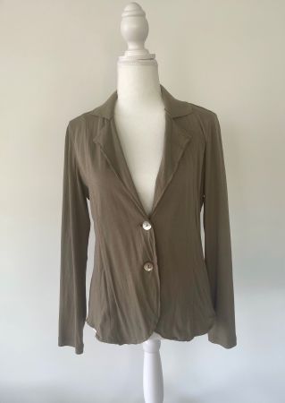 Leichter Blazer Baumwolle Khaki  Gr. S