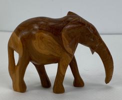 Dekorationsfigur Elefant Afrika Holz handgeschnitzt CM