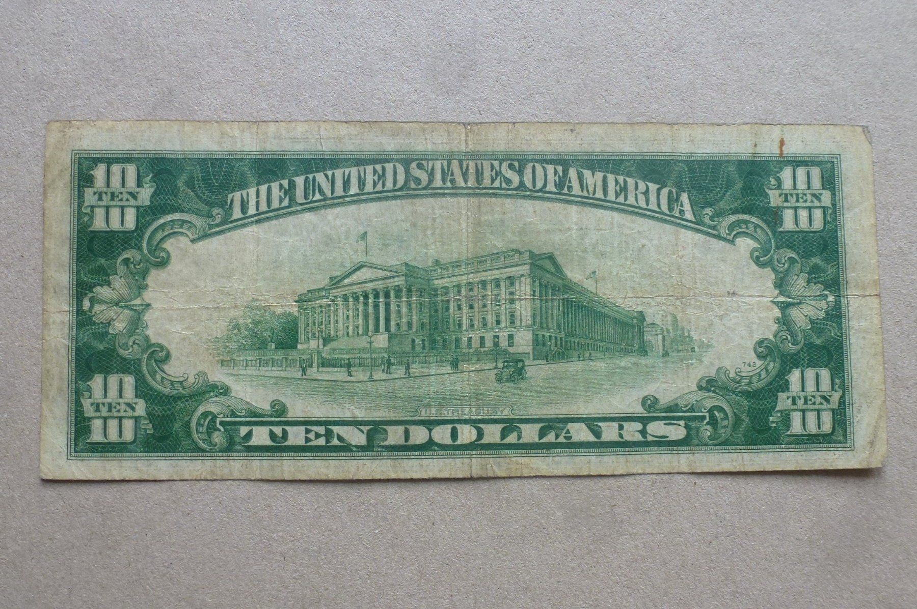 Banconote: USA ++ 10 Dollars 1934 – Usato da Walkringen venduto da Casablanca777 1
