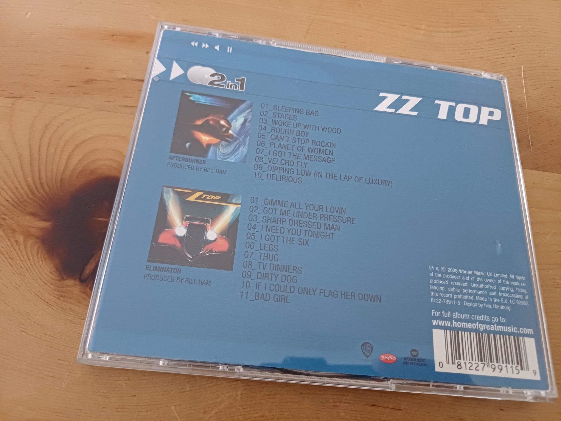 CDs: ZZ Top: Afterburner / Eliminator auf 2 CDs – Gebraucht aus Jona von Rreto71 2