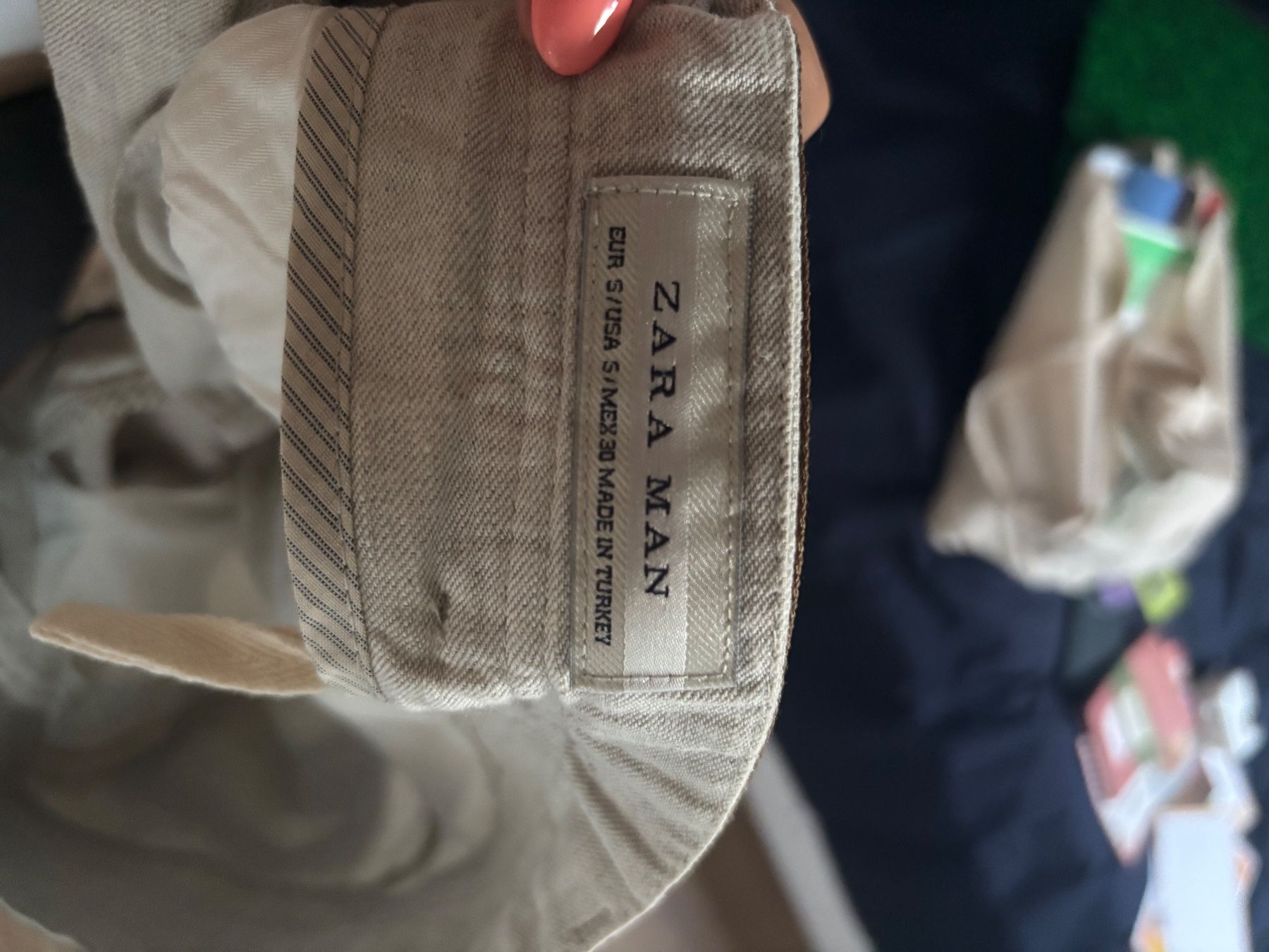 Zara Pantaloni: Short homme 100% lin taille S – Usato da St-Saphorin-Lavaux venduto da cin_c6cy 2