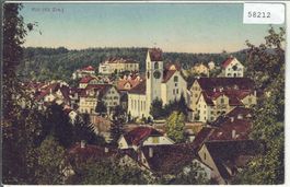 Rüti ZH - Dorfansicht - Litho