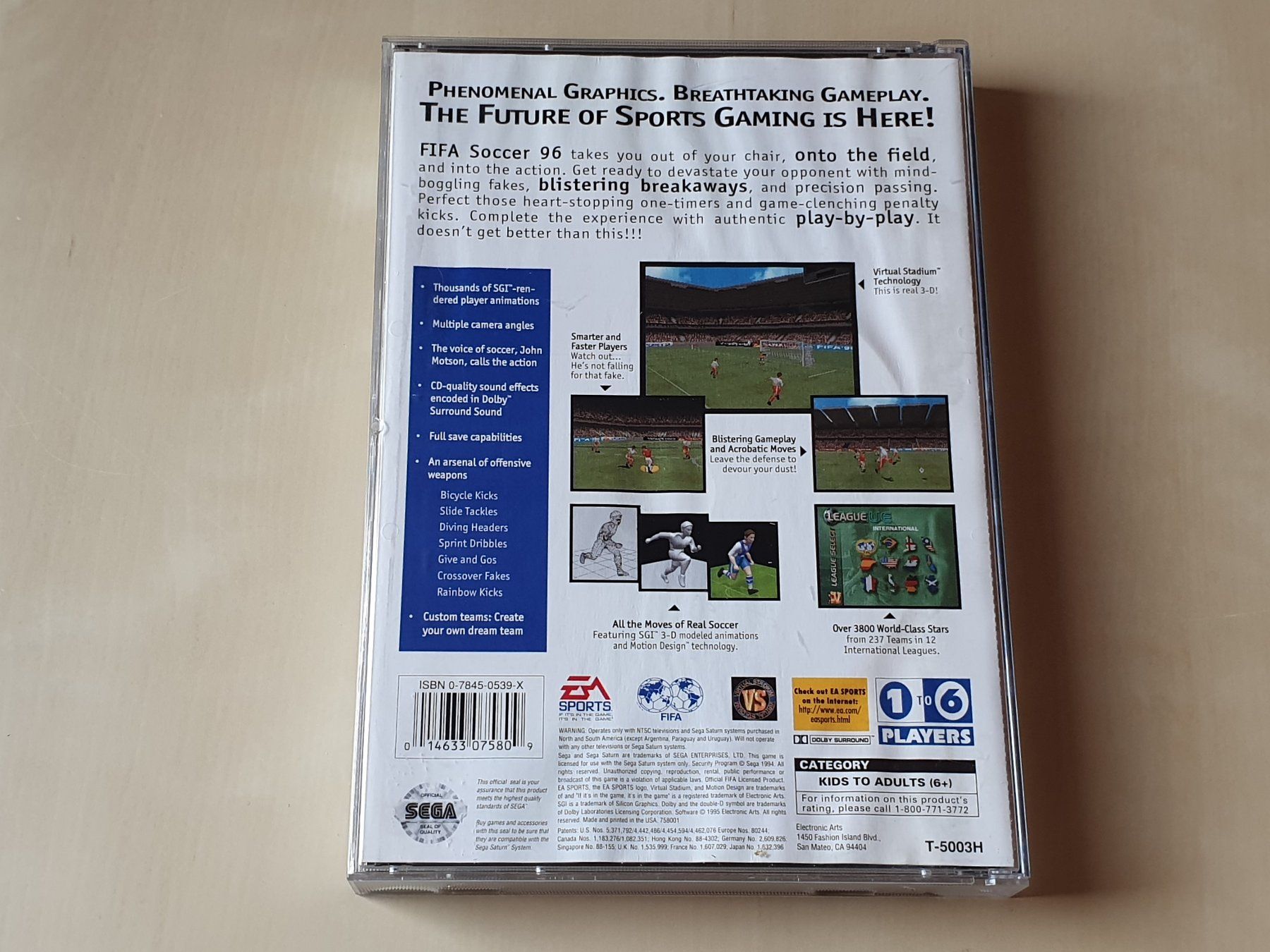Sega Giochi: FIFA 96 Soccer Sega Saturn NTSC – Usato da Stansstad venduto da collectorsshop 1