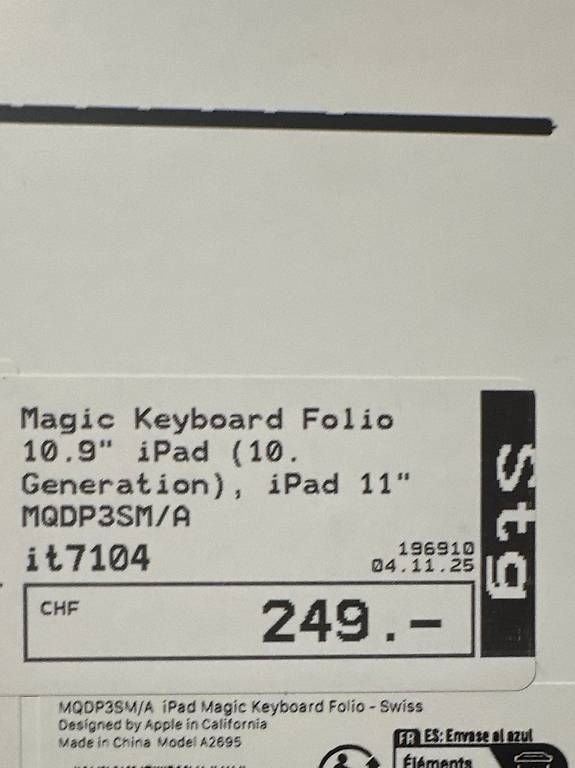 Apple Tastiere: Apple Magic Keyboard Ipad 10 Gen – Usato da Roggwil TG venduto da Genius99 4