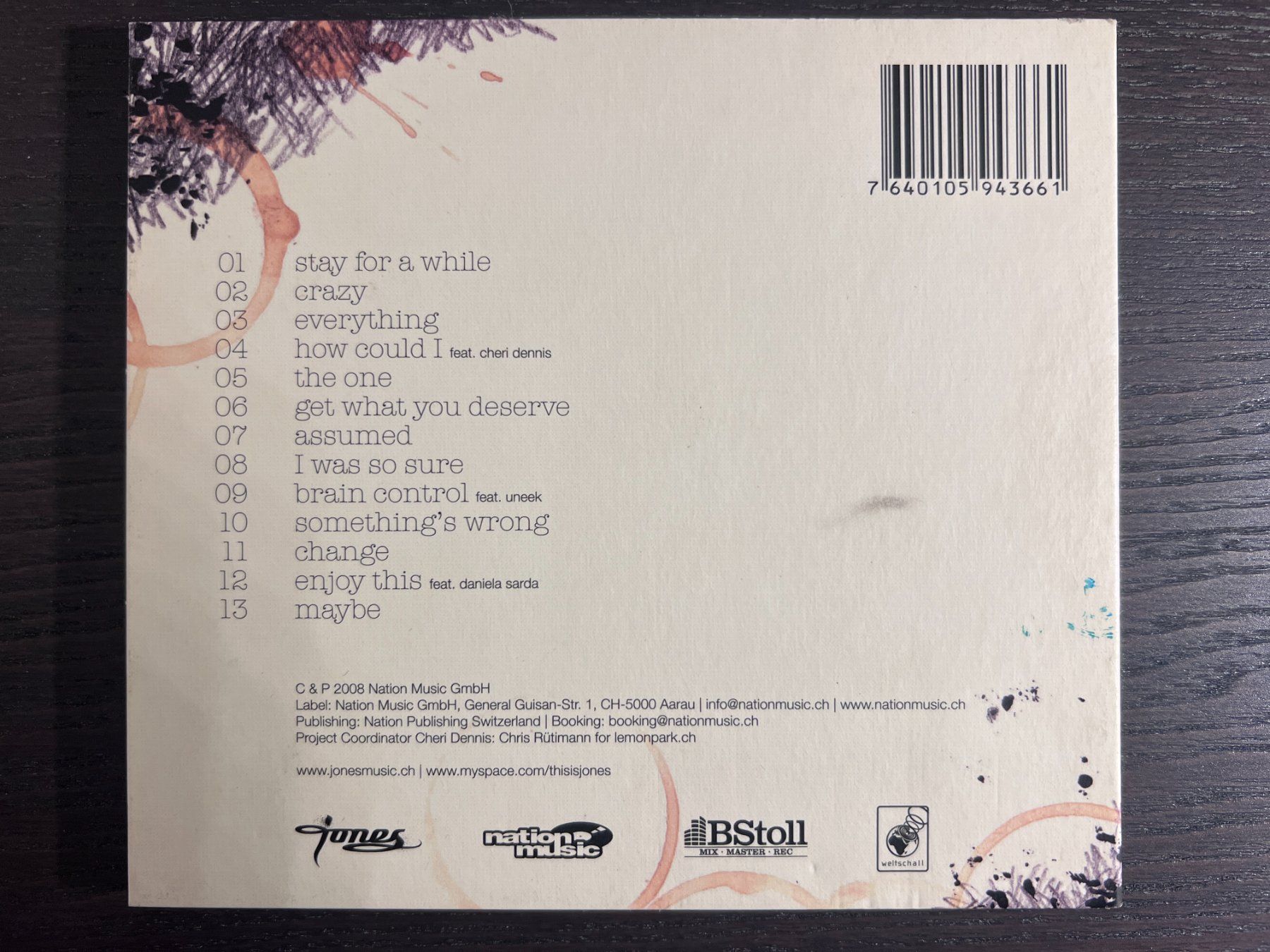CDs: Jones - Stay for a While – Gebraucht aus Zürich von MusikFreunde 1