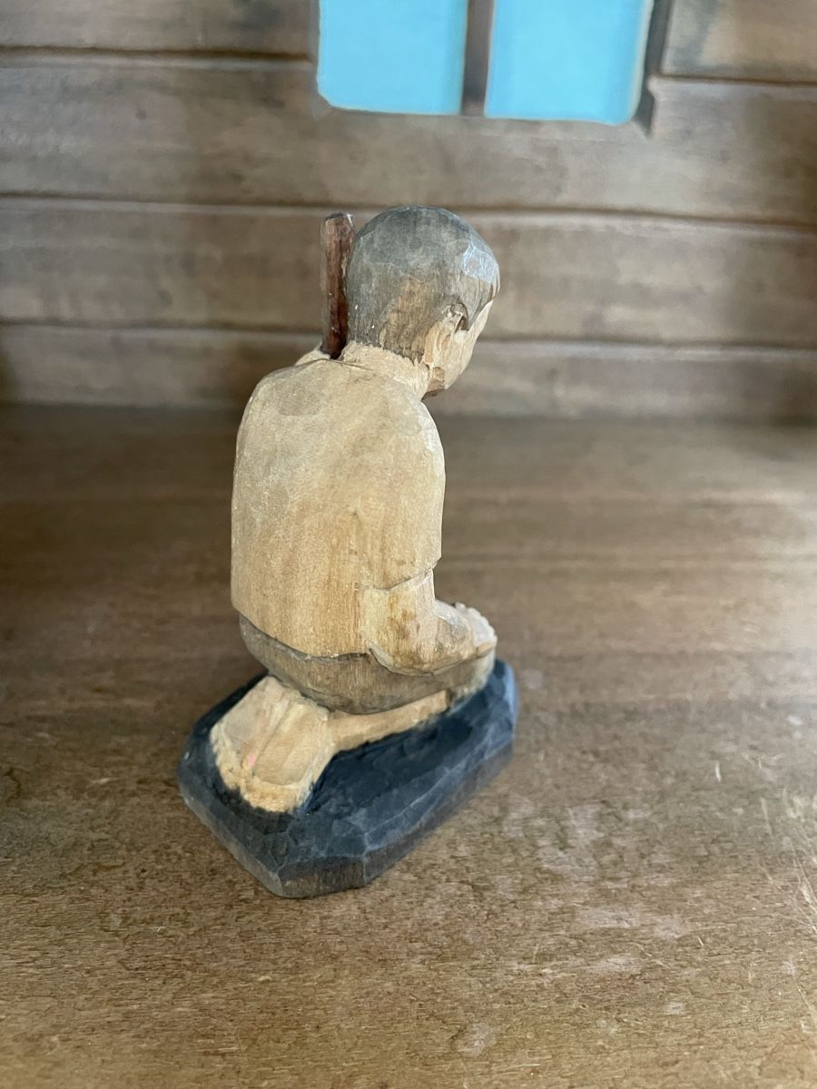 Statuette: Knabe mit Stab E.Thomann Brienz – Usato da Flawil venduto da Naphtali 2