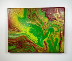 Acryl-Flüssigmalerei, rechteckig