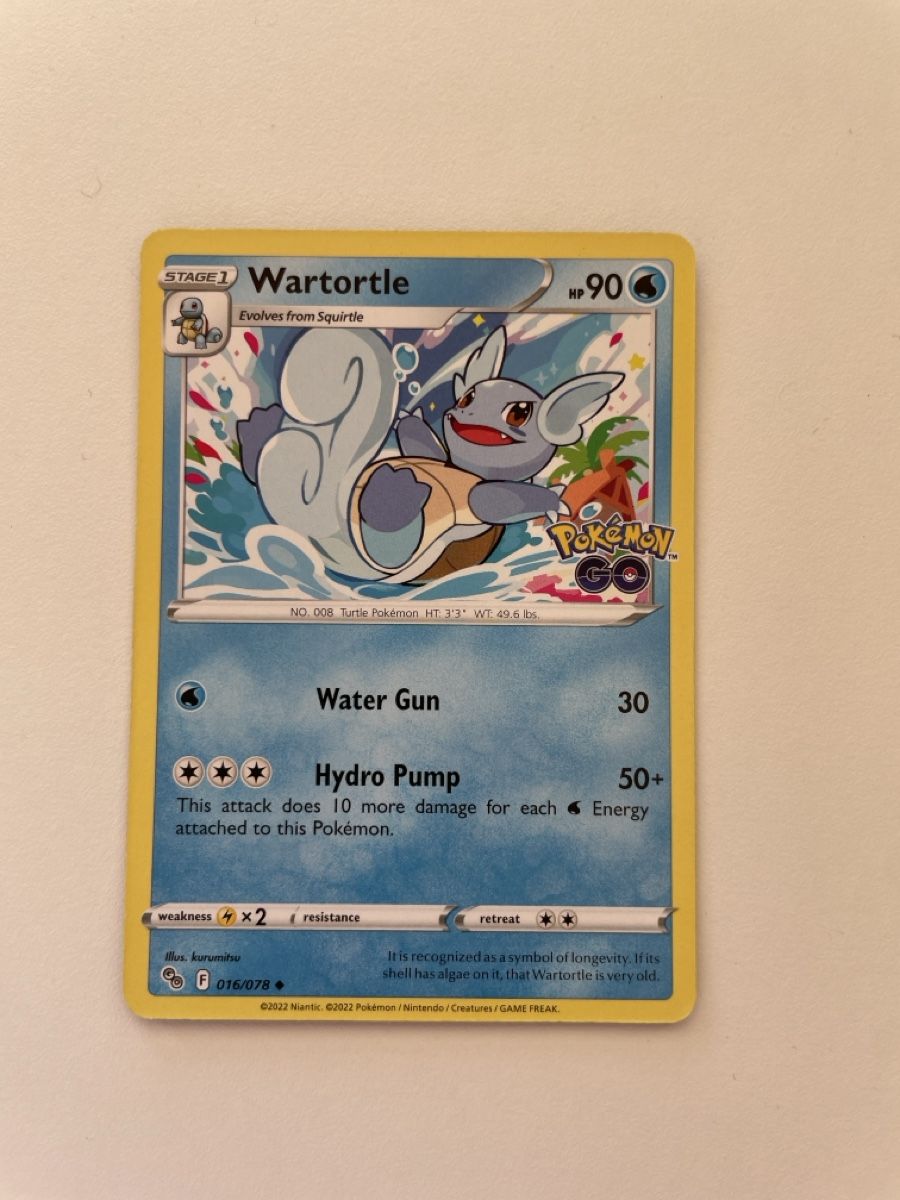 Pokémon Sammelbilder & Trading cards: 🇬🇧. Wartortle (Pokemon GO) – Neu (gemäss Beschreibung) aus Bassersdorf von NicoCards
