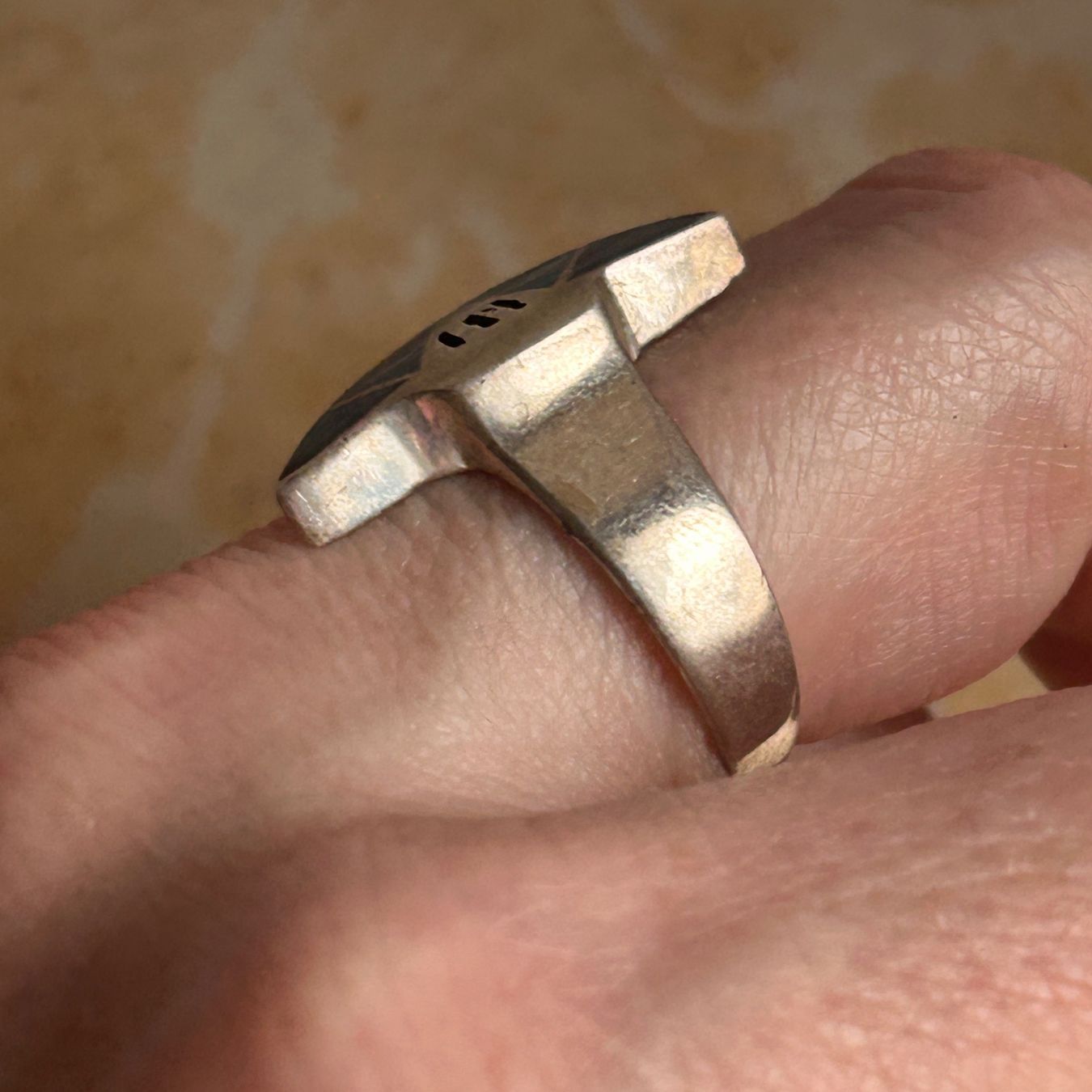 Ringe: Silberring Onyx-Halbmond (Grösse 60) – Gebraucht aus Laufen von belleskulptur 3