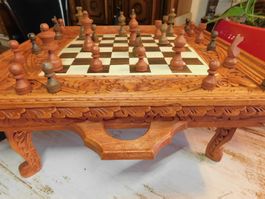 Luxus Backgammon und Schachspiel / Holz