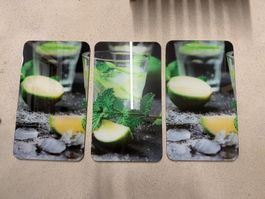 Platten aus Glas für Herdschutz
