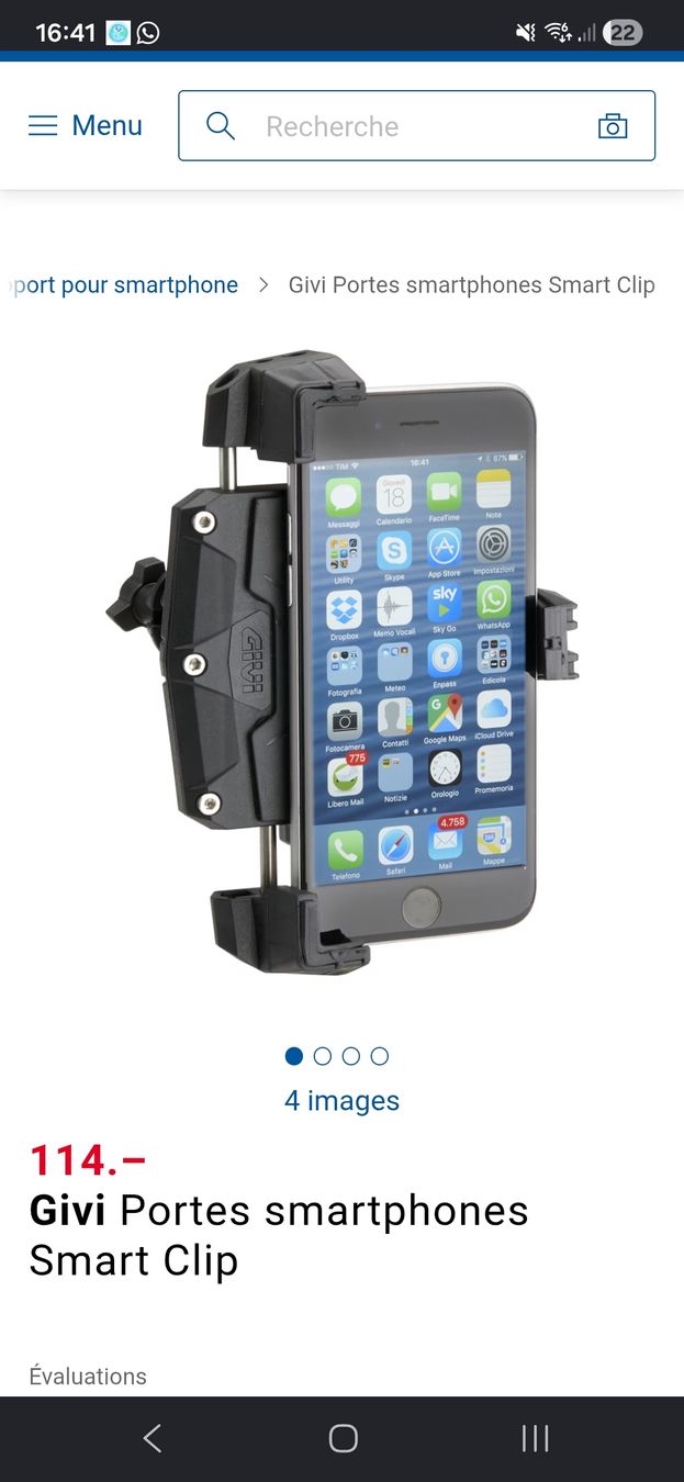 Halterungen: Givi Smart-Clip Handyhalterung – Gebraucht aus Fislisbach von captn_mah 4