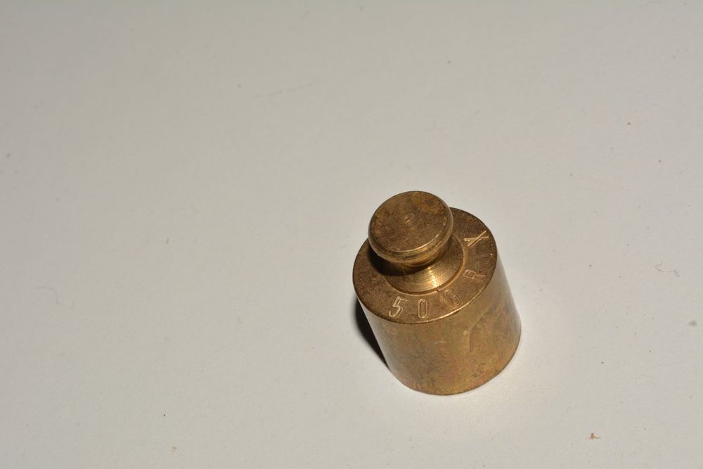 Antikes Gewichtsstück Aus Messing 50 Gr. Sammlerstück! (Gebraucht) In
