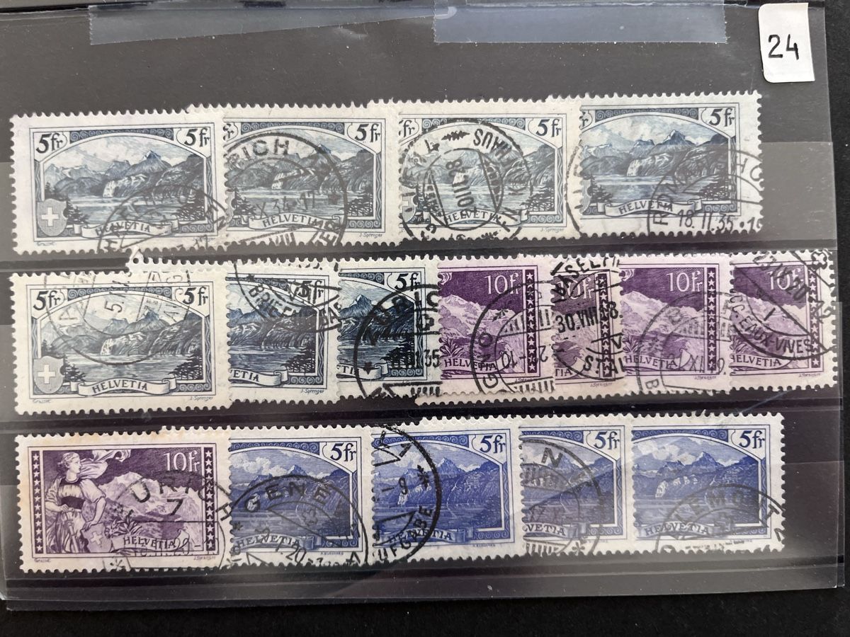 Tutti i francobolli: Lot Timbres Paysages CH – Usato da Sottens venduto da thigroux 1