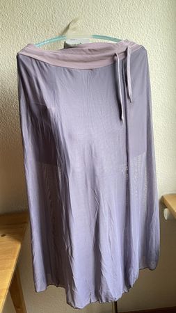 💜 Leichter Sommerrock Jupe mit eingenähten Shorts Gr. XL