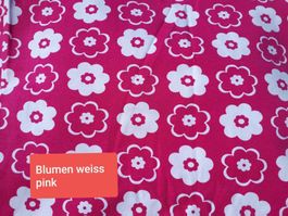 *Sale* Jersey Coupon Blumen Pink