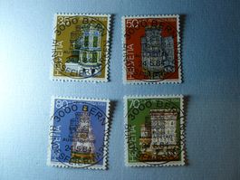 1984 Pro Patria Kachelöfen B202-205 ET Vollstempel