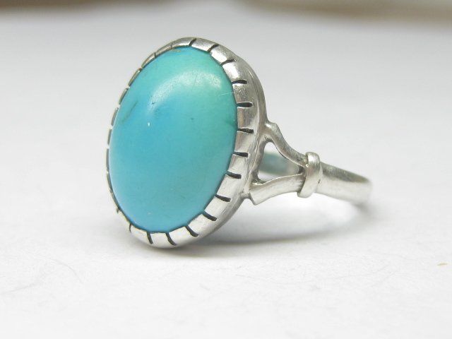 Ringe: Vintage Ring Silber 800 Türkis Gr. 57 – Gebraucht aus Ermatingen von Decovin 4