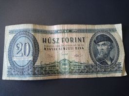 Ungarische 20 Forint Banknote, 1969, Top Zustand!