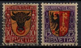 1918 PRO JUVENTUTE SBK J10/J11 - cpset ob. K Val 50