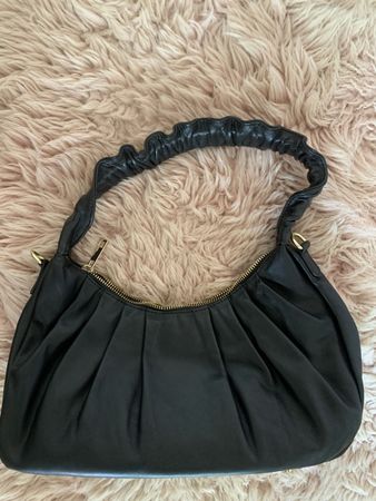 Echtleder kleine schwarze tasche