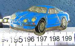 ALPINE RENAULT BERLINETTE A110 BLEU SCHLÜSSELANHÄNGER ENAMEL