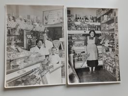 Zwei alte Photos / Tante Emmas Laden von 1958