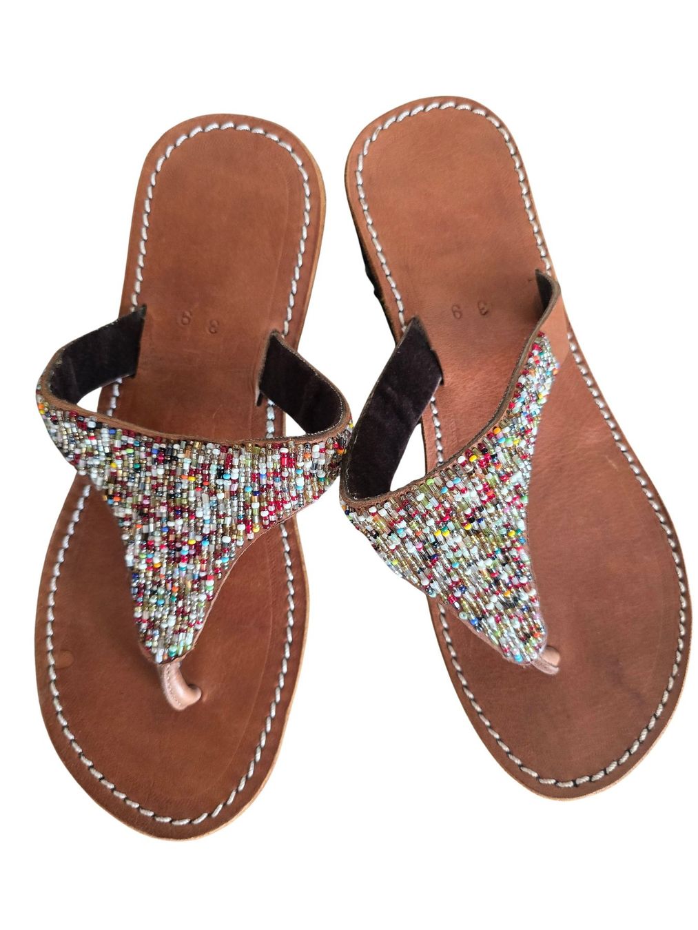 Chaussures femmes: Handgemachte Leder-Sandalen - Multicolor  39 – Neuf avec emballage d'origine à Brione s. Minusio par Littleninja