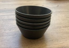 Mini-Camping-Schalen stapelbar dunkel neuwertig